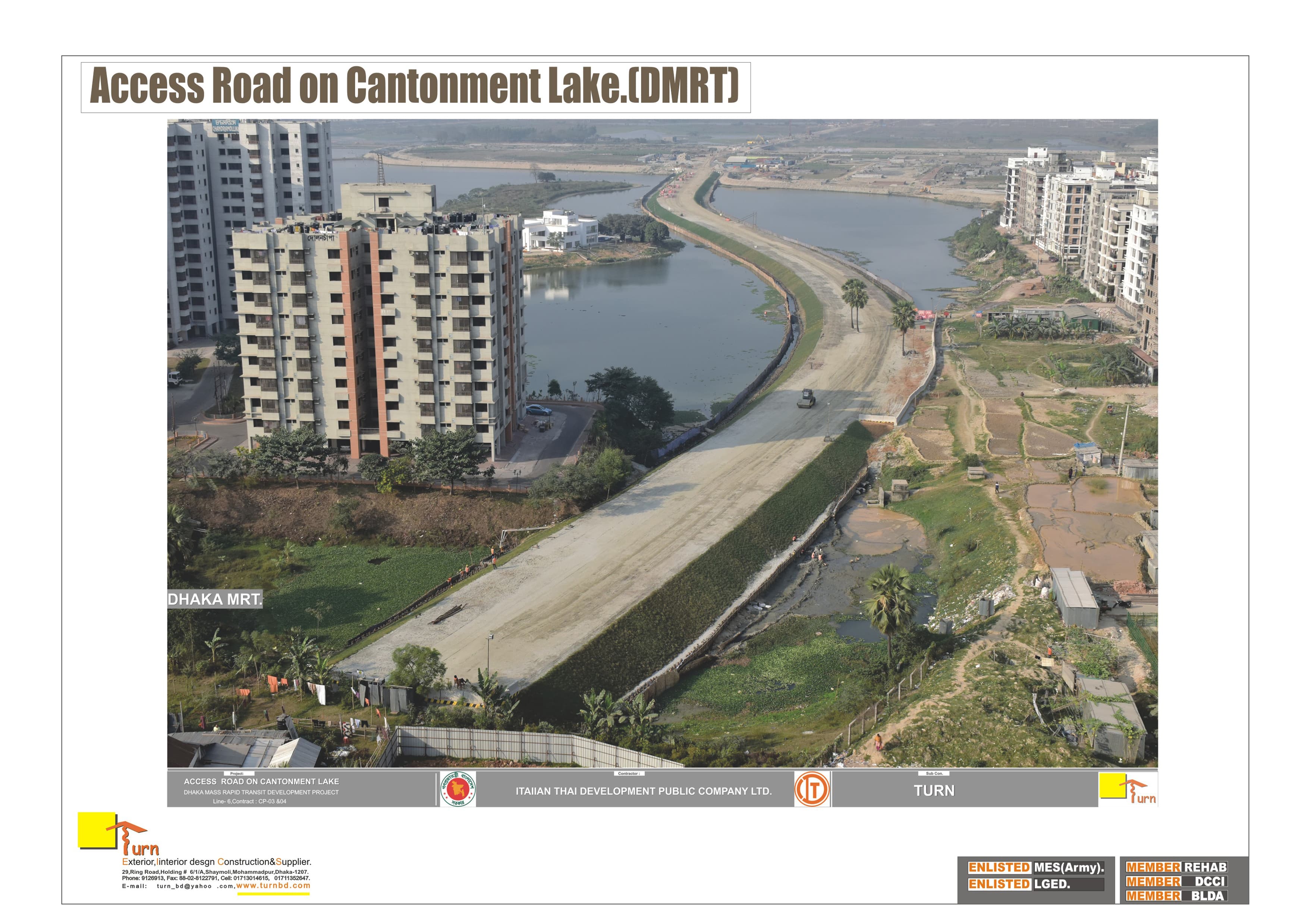Access Road on Cantonment Lake